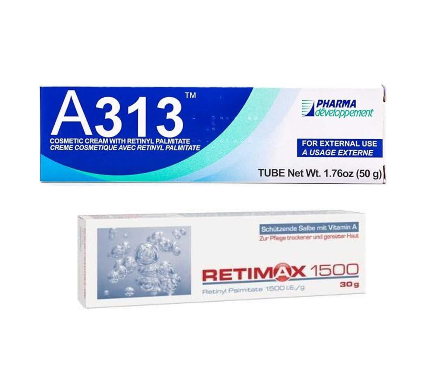 A313 Retinol Cream and Retimax 1500